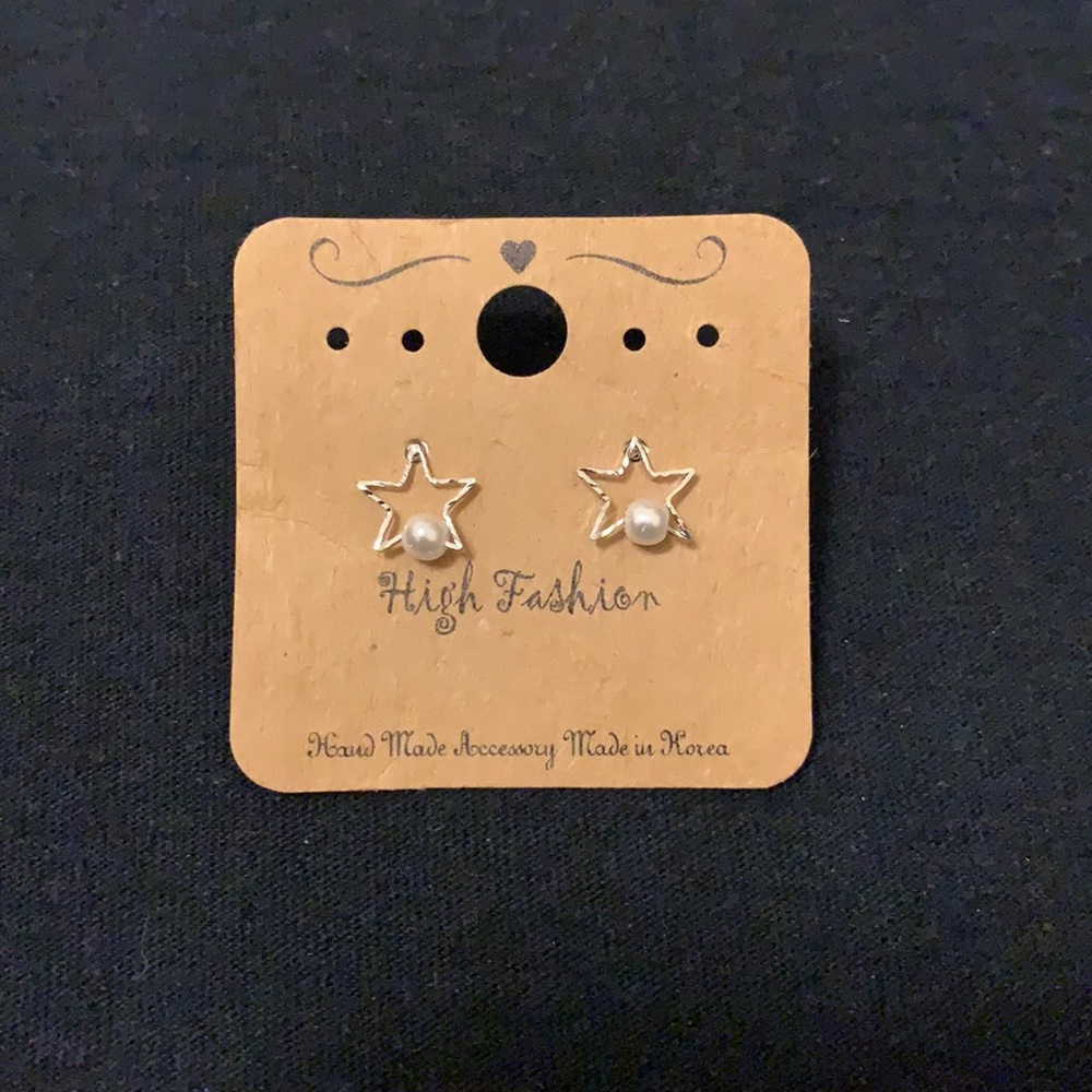 High fashion handmade earrings from Korea NWT